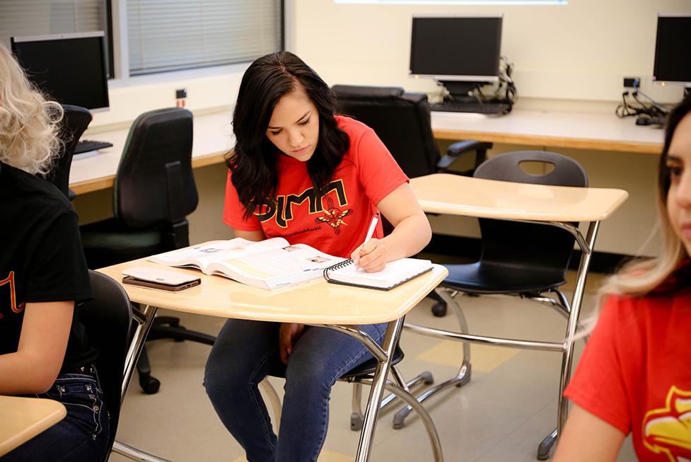 female in classroom